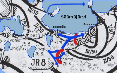 Eteneminen Alekan suuntaan